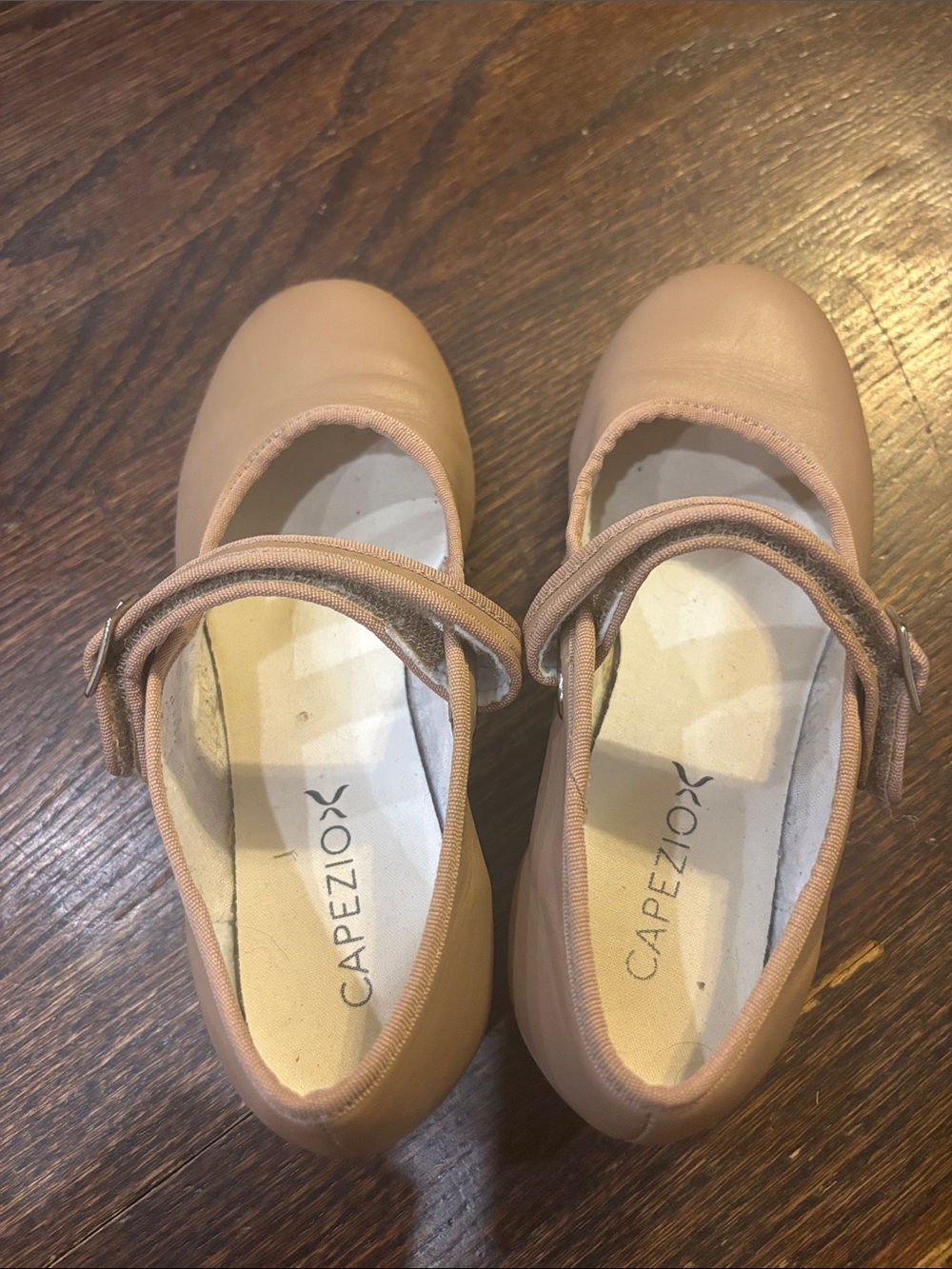 Capezio Girls' Mary Jane Shoes in Nude Tan
